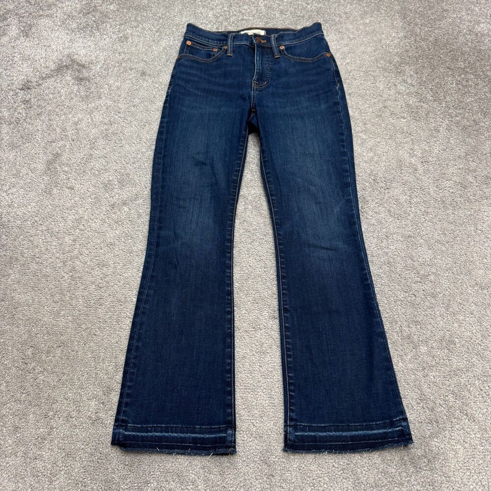 Madewell Cali Denim-Boot Denim Jeans Womens 25 Larkspur Wash High Rise Stretch